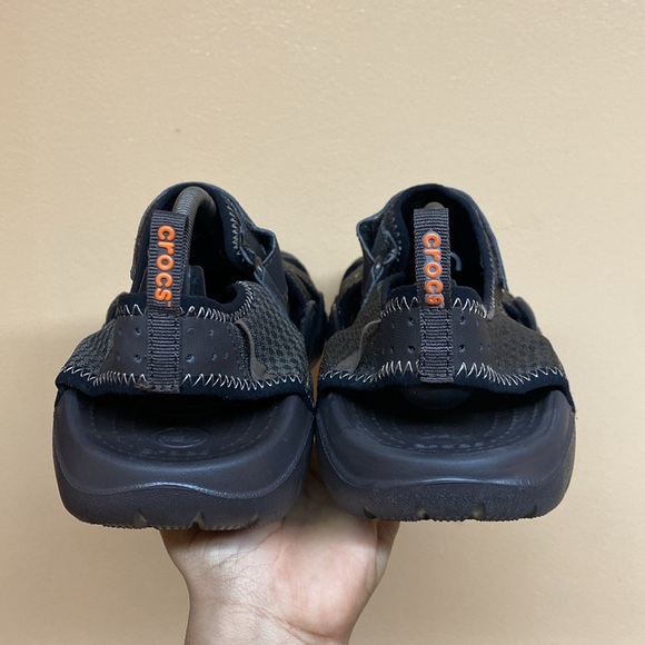 Crocs Swiftwater Mesh Waterproof Deck Sandals “Brown” Size 13 NEW - Picture 5 of 17